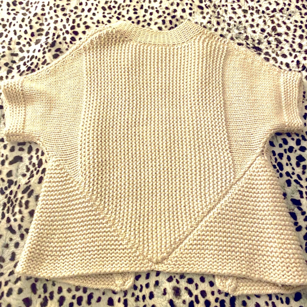 AT LOFT - Khaki Color Opened Sweater Jkt Sz MED